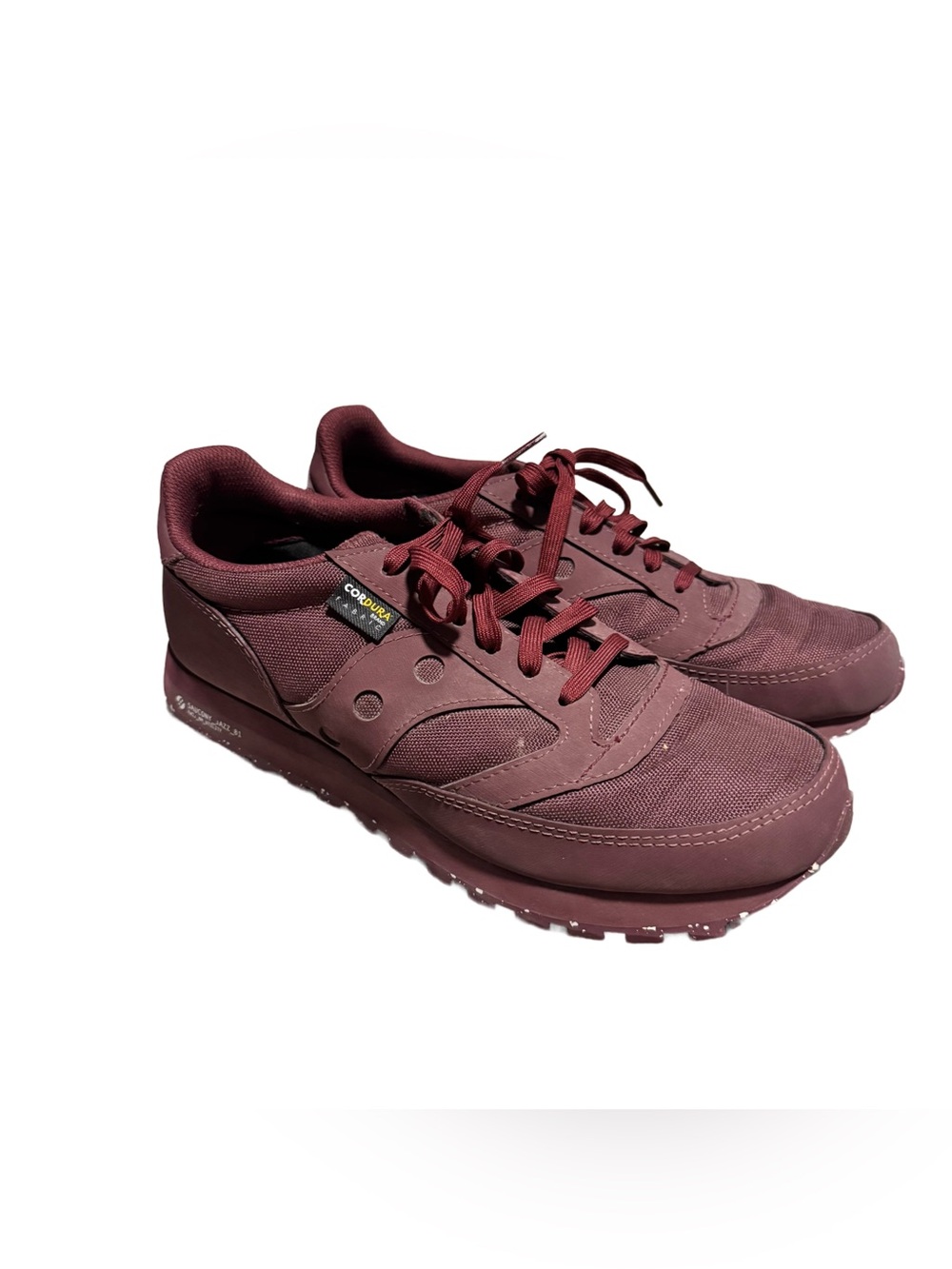 Saucony Jazz 81 Men's 10.5 Utility Cordura Sneakers Burgundy Lace Up Casual Shoe